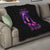 Purple Skull Quilt I Talk I Smile But Be Carefull When I SIlent - Wonder Print Shop