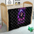 Purple Skull Quilt I Talk I Smile But Be Carefull When I SIlent - Wonder Print Shop