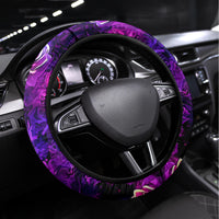 Purple Skull Steering Wheel Cover I Talk I Smile But Be Carefull When I SIlent - Wonder Print Shop
