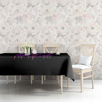 Purple Skull Tablecloth I Talk I Smile But Be Carefull When I SIlent - Wonder Print Shop