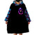 Purple Skull Wearable Blanket Hoodie I Talk I Smile But Be Carefull When I SIlent - Wonder Print Shop