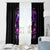 Purple Skull Window Curtain I Talk I Smile But Be Carefull When I SIlent - Wonder Print Shop