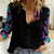 Purple Skull Women Casual Shirt I Talk I Smile But Be Carefull When I SIlent - Wonder Print Shop