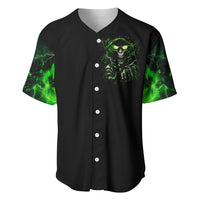 Thunder Skull Baseball Jersey If Karma Don't Hit You Trust Me I Will - Wonder Print Shop