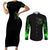Thunder Skull Couples Matching Short Sleeve Bodycon Dress and Long Sleeve Button Shirts If Karma Don't Hit You Trust Me I Will - Wonder Print Shop