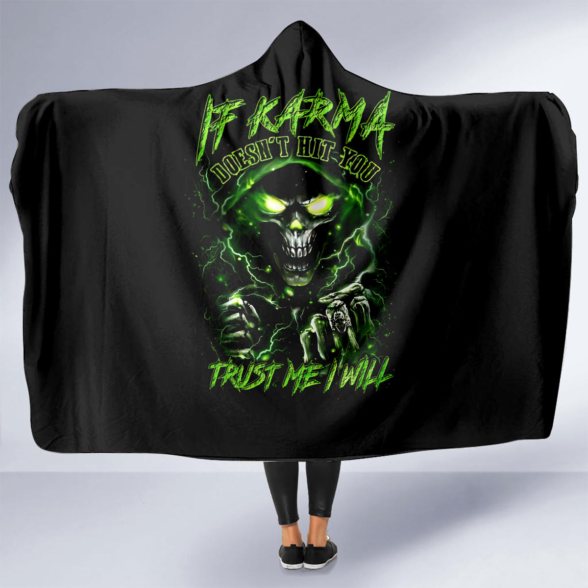 thunder-skull-hooded-blanket-if-karma-dont-hit-you-trust-me-i-will