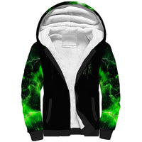 Thunder Skull Sherpa Hoodie If Karma Don't Hit You Trust Me I Will - Wonder Print Shop