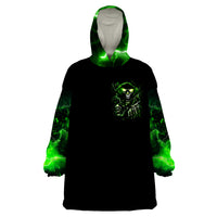 Thunder Skull Wearable Blanket Hoodie If Karma Don't Hit You Trust Me I Will - Wonder Print Shop