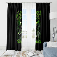 Thunder Skull Window Curtain If Karma Don't Hit You Trust Me I Will - Wonder Print Shop