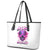 Lighting Skull Leather Tote Bag i'm A Grumpy Old Lady Don't Ask Stupid - Wonder Print Shop