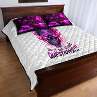 Lighting Skull Quilt Bed Set i'm A Grumpy Old Lady Don't Ask Stupid - Wonder Print Shop
