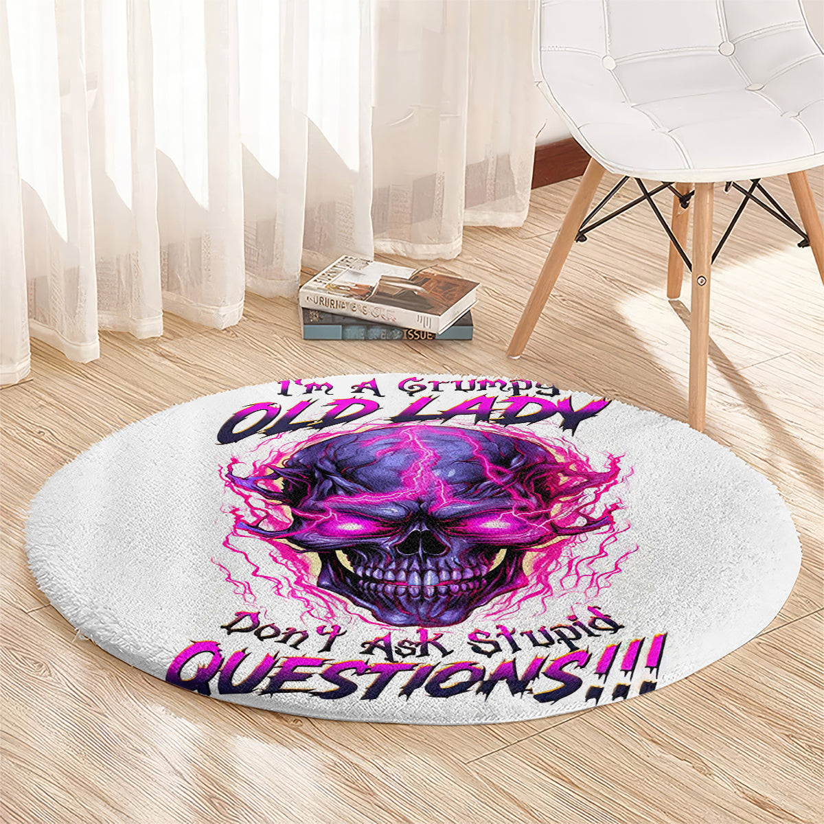 lighting-skull-round-carpet-im-a-grumpy-old-lady-dont-ask-stupid