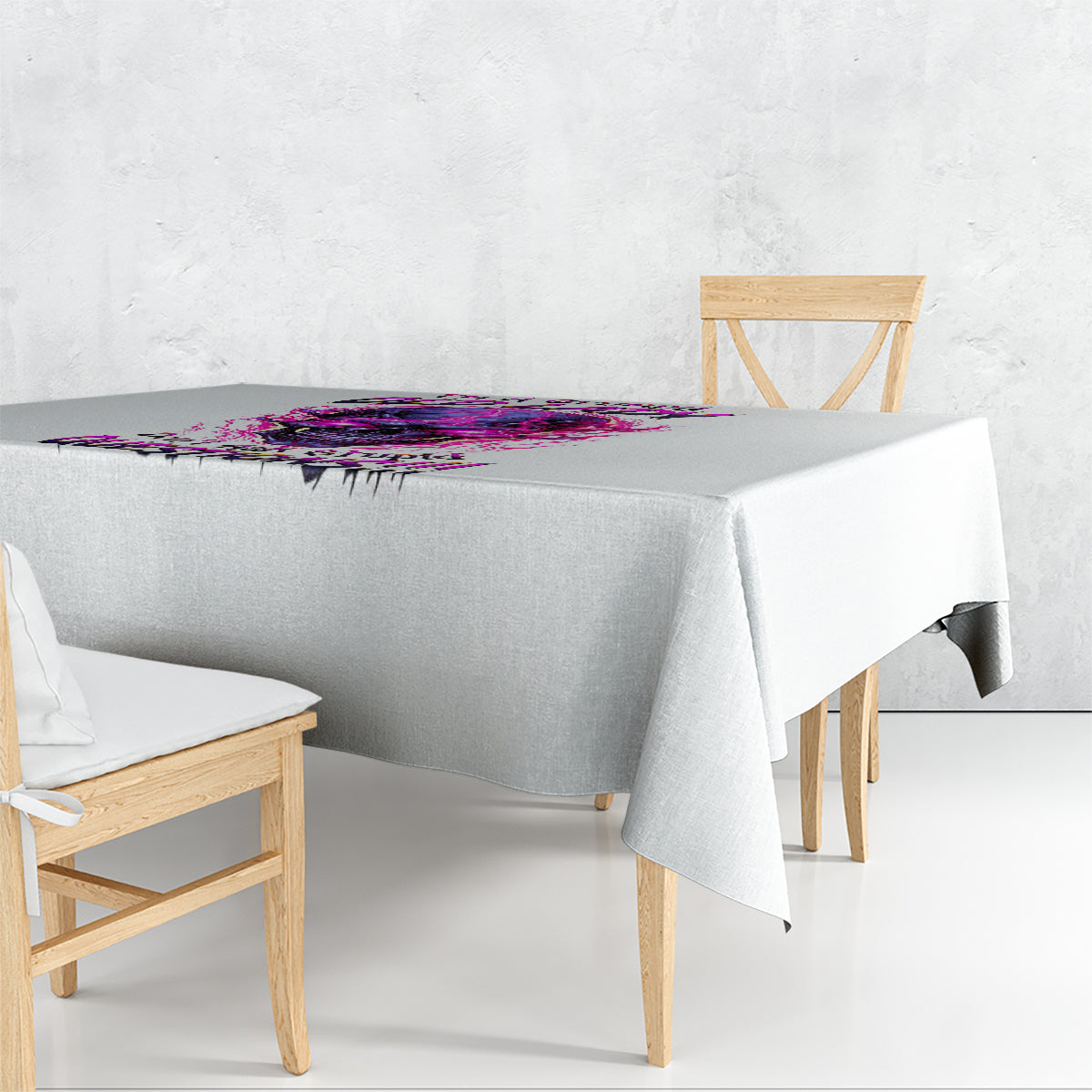Lighting Skull Tablecloth i'm A Grumpy Old Lady Don't Ask Stupid - Wonder Print Shop