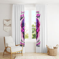 Lighting Skull Window Curtain i'm A Grumpy Old Lady Don't Ask Stupid - Wonder Print Shop