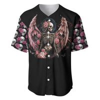 Angel Skull Baseball Jersey She Whispered Back Iam The Storm - Wonder Print Shop