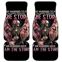 Angel Skull Car Mats She Whispered Back Iam The Storm - Wonder Print Shop