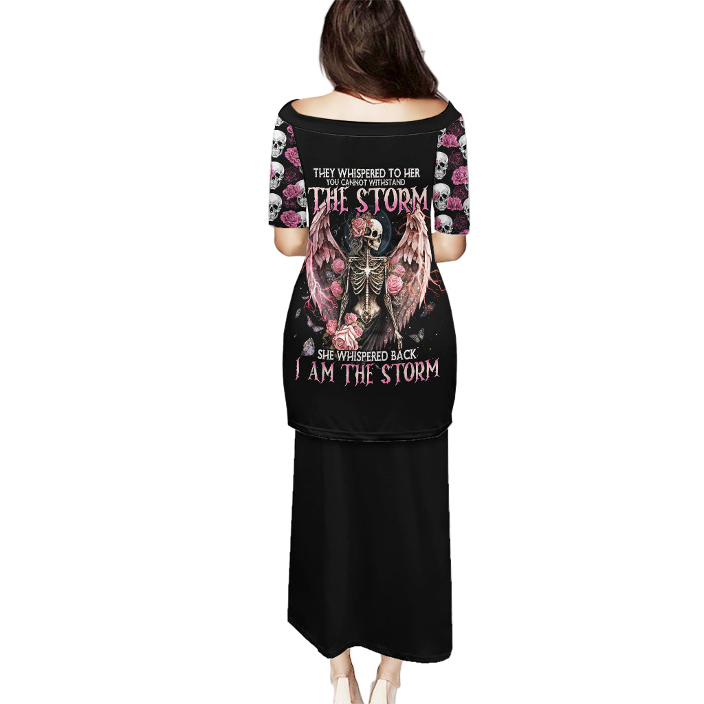 Angel Skull Puletasi She Whispered Back Iam The Storm - Wonder Print Shop