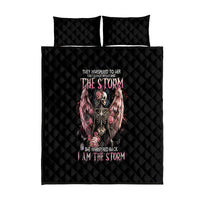 Angel Skull Quilt Bed Set She Whispered Back Iam The Storm - Wonder Print Shop