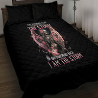 Angel Skull Quilt Bed Set She Whispered Back Iam The Storm - Wonder Print Shop