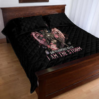 Angel Skull Quilt Bed Set She Whispered Back Iam The Storm - Wonder Print Shop