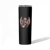 Angel Skull Skinny Tumbler She Whispered Back Iam The Storm - Wonder Print Shop