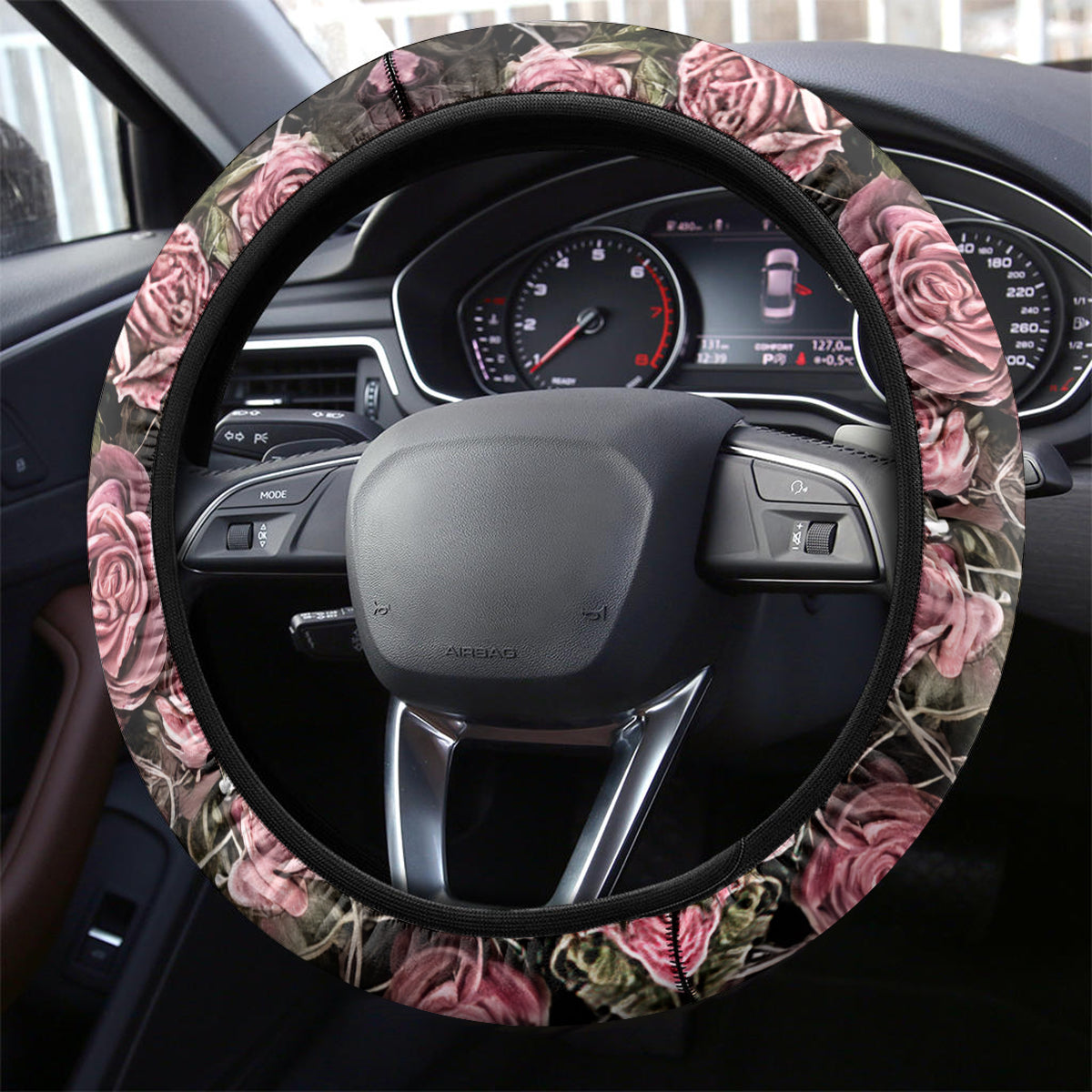 Angel Skull Steering Wheel Cover She Whispered Back Iam The Storm - Wonder Print Shop