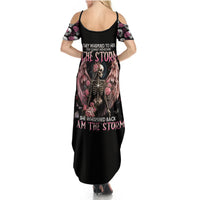 Angel Skull Summer Maxi Dress She Whispered Back Iam The Storm - Wonder Print Shop