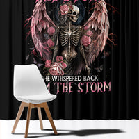 Angel Skull Window Curtain She Whispered Back Iam The Storm - Wonder Print Shop