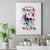 Watercolor Skull Canvas Wall Art Yes I'm Bitch But Not Your - Wonder Print Shop