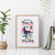 Watercolor Skull Canvas Wall Art Yes I'm Bitch But Not Your - Wonder Print Shop