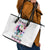 Watercolor Skull Leather Tote Bag Yes I'm Bitch But Not Your - Wonder Print Shop