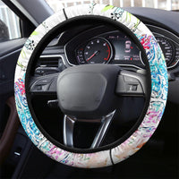 Watercolor Skull Steering Wheel Cover Yes I'm Bitch But Not Your - Wonder Print Shop