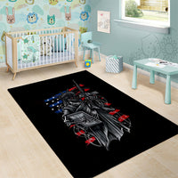 American Skull Area Rug In Gun We Trust - Wonder Print Shop