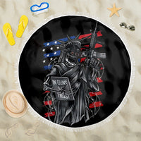 American Skull Beach Blanket In Gun We Trust - Wonder Print Shop
