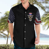 American Skull Hawaiian Shirt In Gun We Trust - Wonder Print Shop