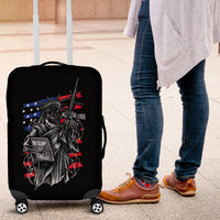 American Skull Luggage Cover In Gun We Trust - Wonder Print Shop