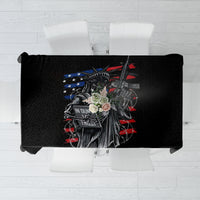American Skull Tablecloth In Gun We Trust - Wonder Print Shop