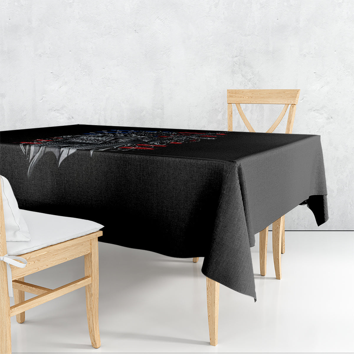 American Skull Tablecloth In Gun We Trust - Wonder Print Shop