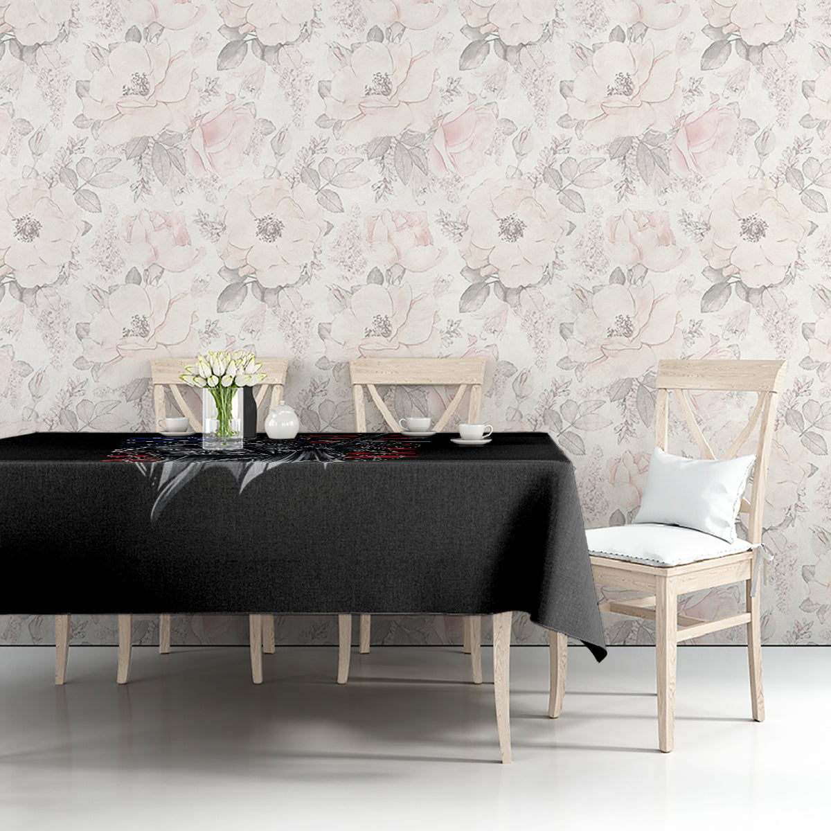 American Skull Tablecloth In Gun We Trust - Wonder Print Shop