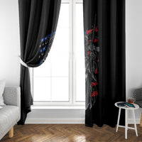 American Skull Window Curtain In Gun We Trust - Wonder Print Shop