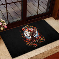 Fairy Skull Rubber Doormat In Next Life I Want To Be The Karma Fairy - Wonder Print Shop