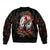 Fairy Skull Sleeve Zip Bomber Jacket In Next Life I Want To Be The Karma Fairy - Wonder Print Shop