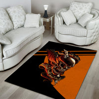 Wings Skull Area Rug Kill Them All - Wonder Print Shop