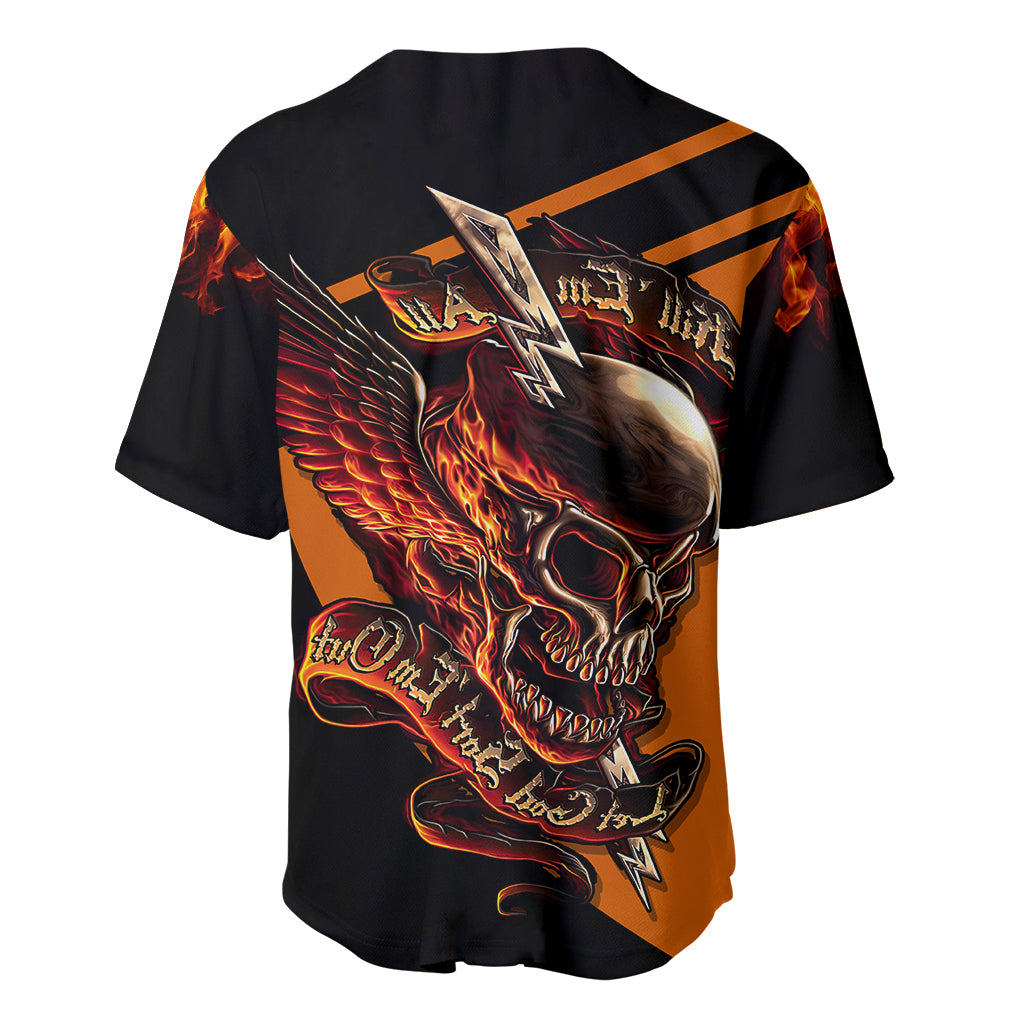 Wings Skull Baseball Jersey Kill Them All - Wonder Print Shop