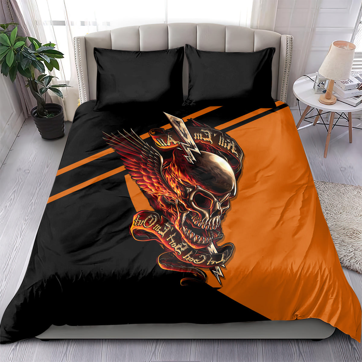 Wings Skull Bedding Set Kill Them All - Wonder Print Shop