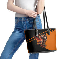 Wings Skull Leather Tote Bag Kill Them All - Wonder Print Shop