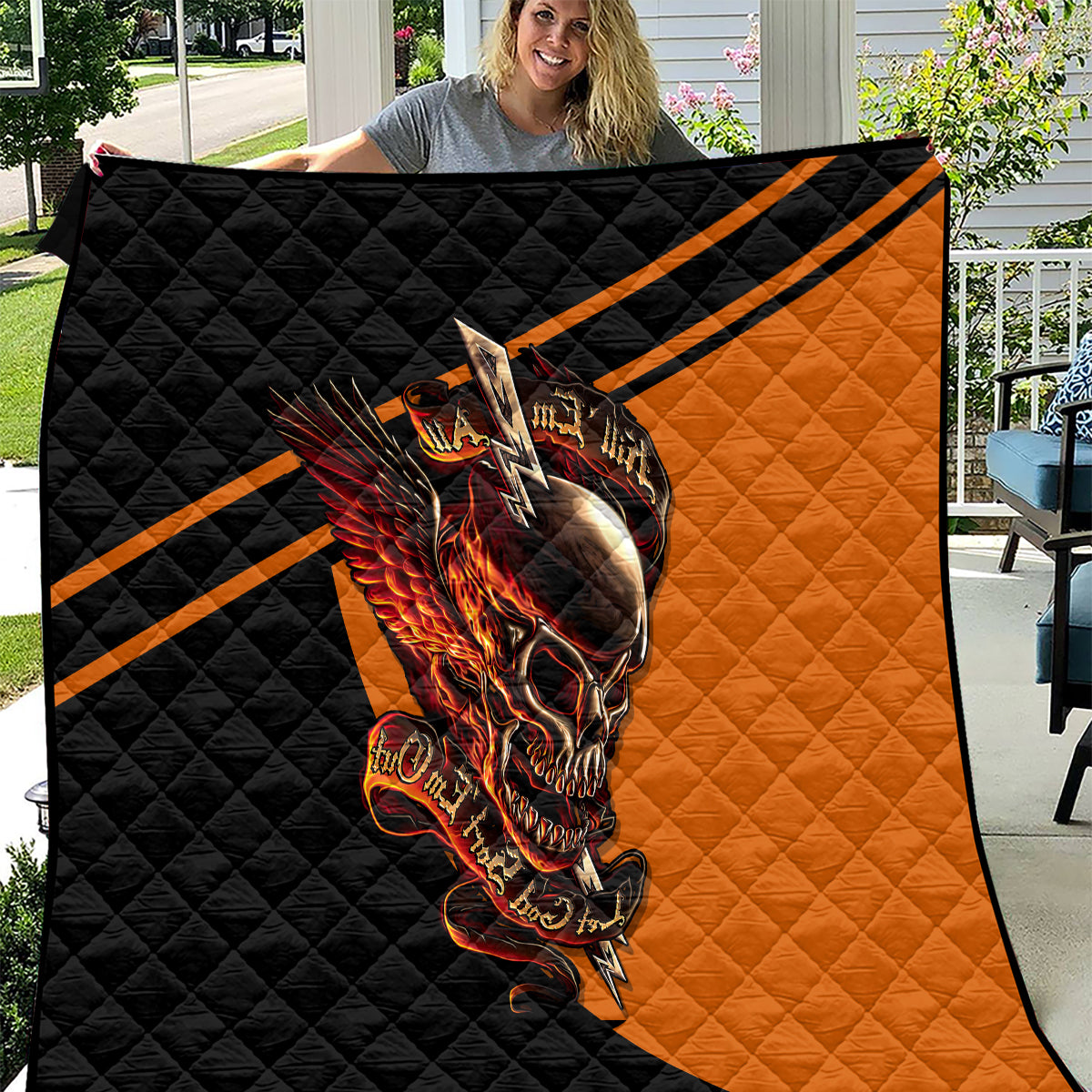 Wings Skull Quilt Kill Them All - Wonder Print Shop