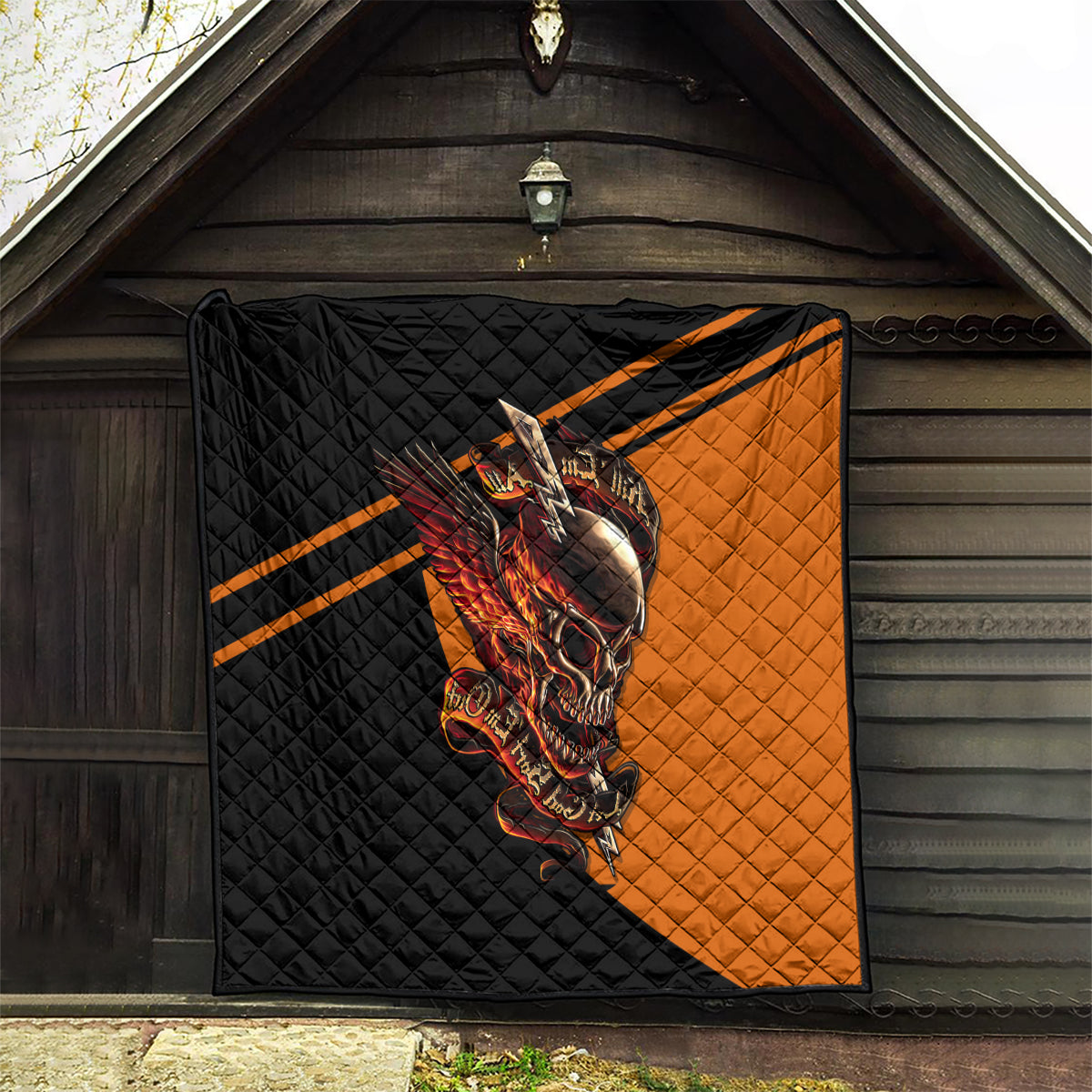 Wings Skull Quilt Kill Them All - Wonder Print Shop