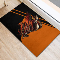 Wings Skull Rubber Doormat Kill Them All - Wonder Print Shop