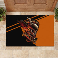 Wings Skull Rubber Doormat Kill Them All - Wonder Print Shop